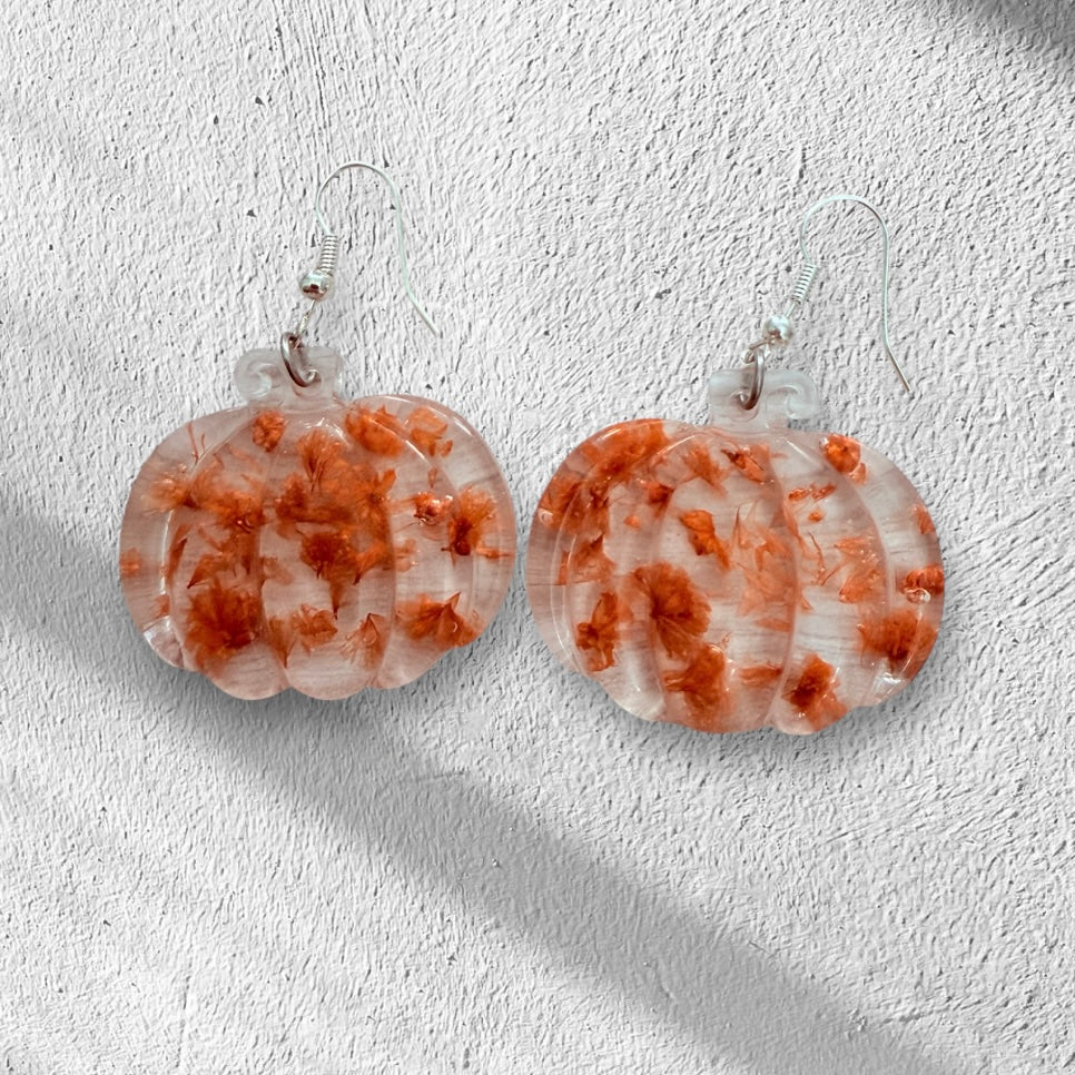 Flower Pumpkin Earrings