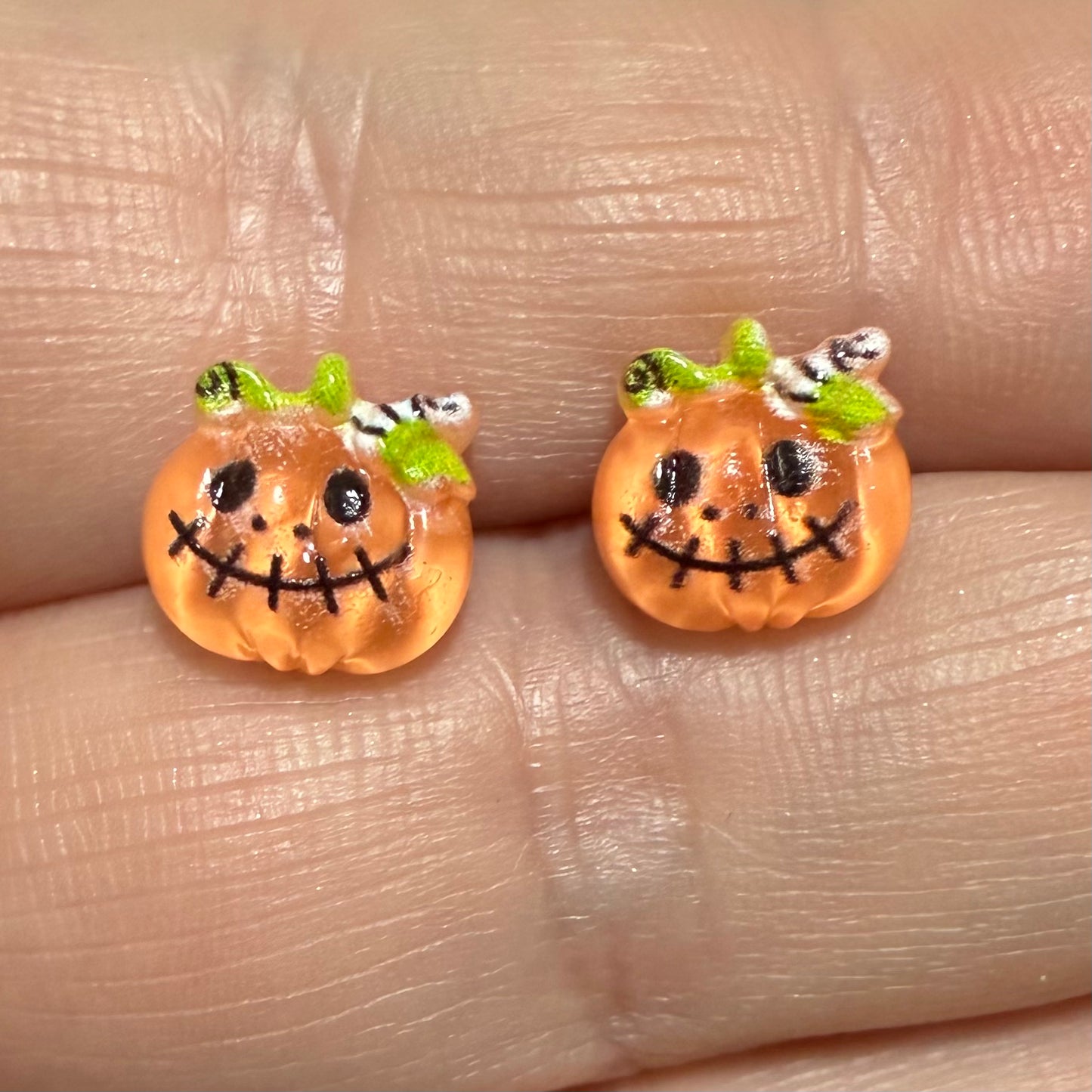 Pumpkin Stud Earrings