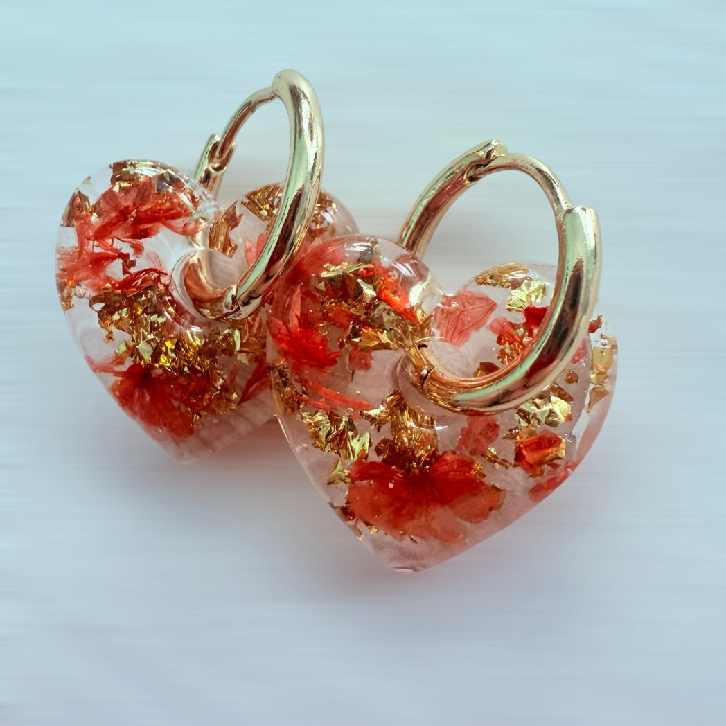 Autumn Hoops (Orange & Gold)