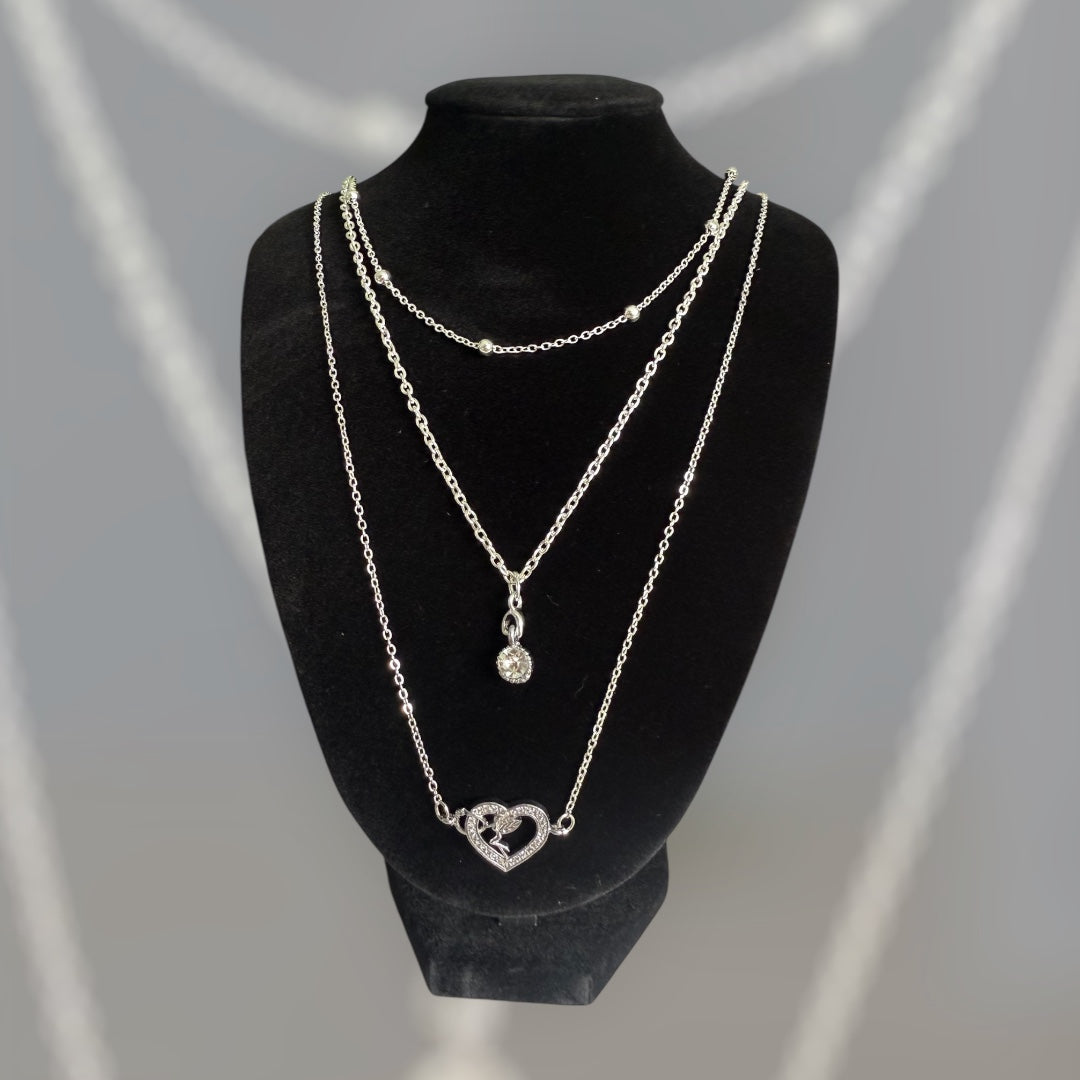 Silver Layered Necklace