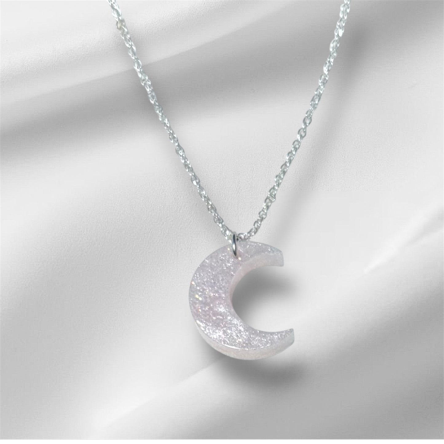 Shimmering Crescent Moon Necklace