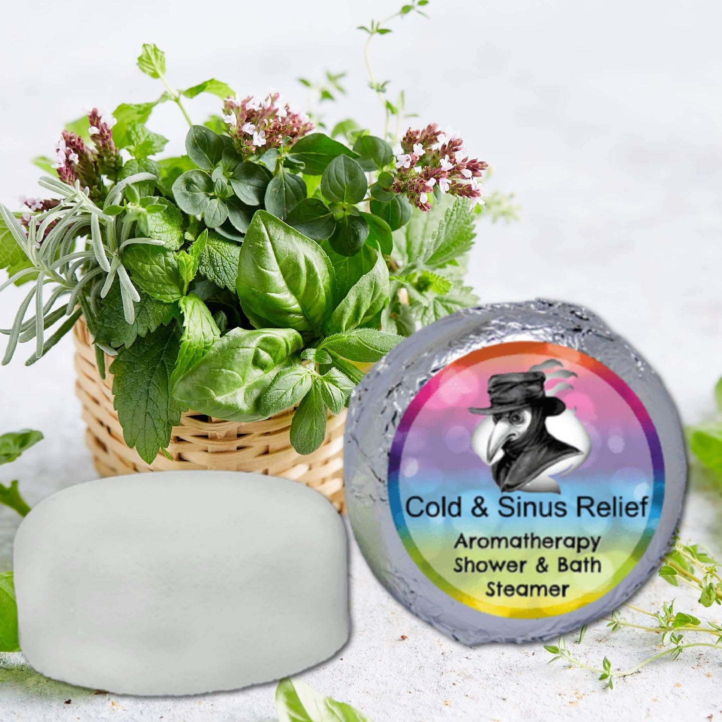 Cold Sinus Aromatherapy Shower Steamer | Head Clearing Magic