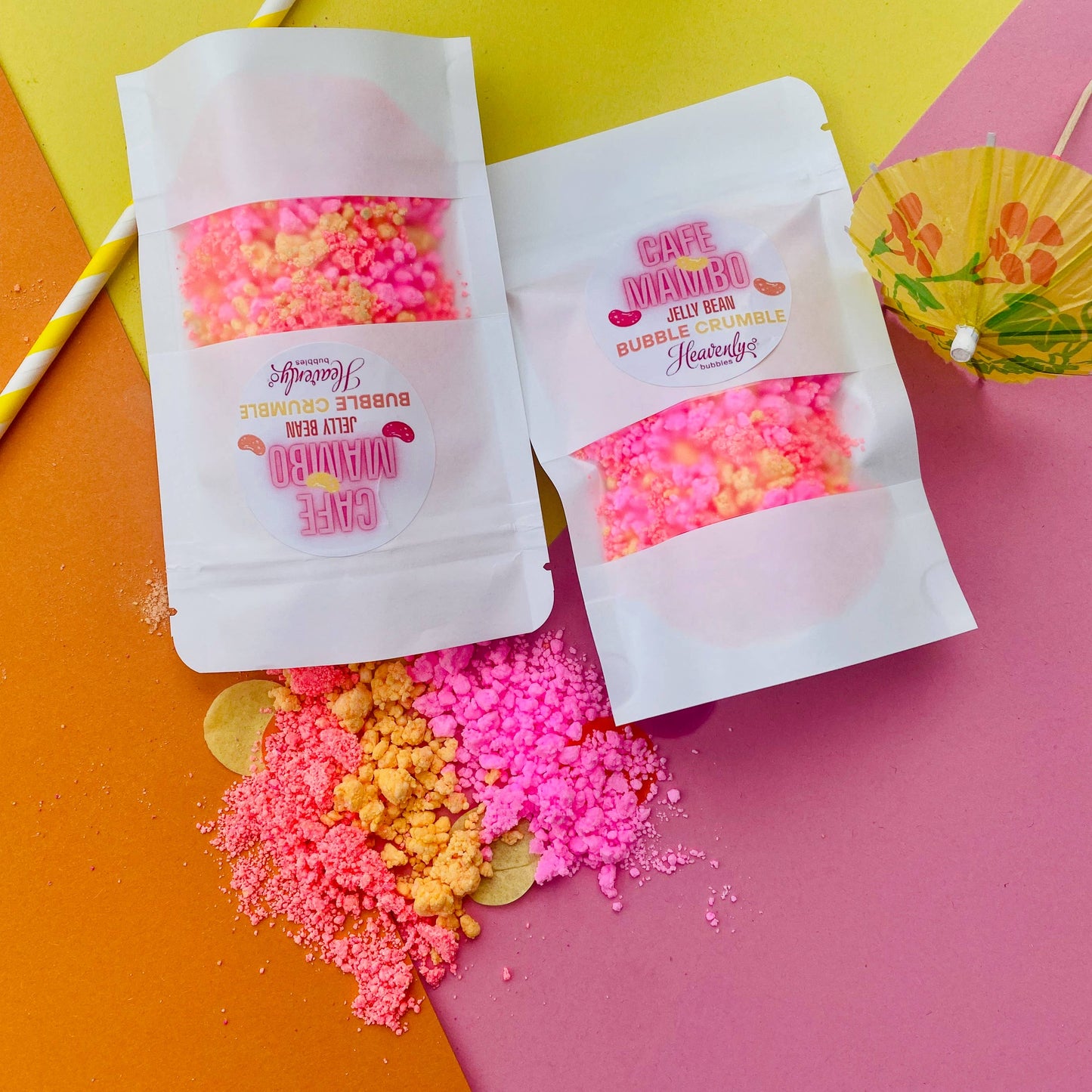 Handmade Candy Crush Bubble Crumble Neon Fluorescent Summer