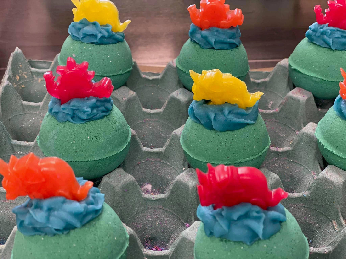 Handmade Dino Dinosaur Cocoa Shea Butter Kids Bath Bomb