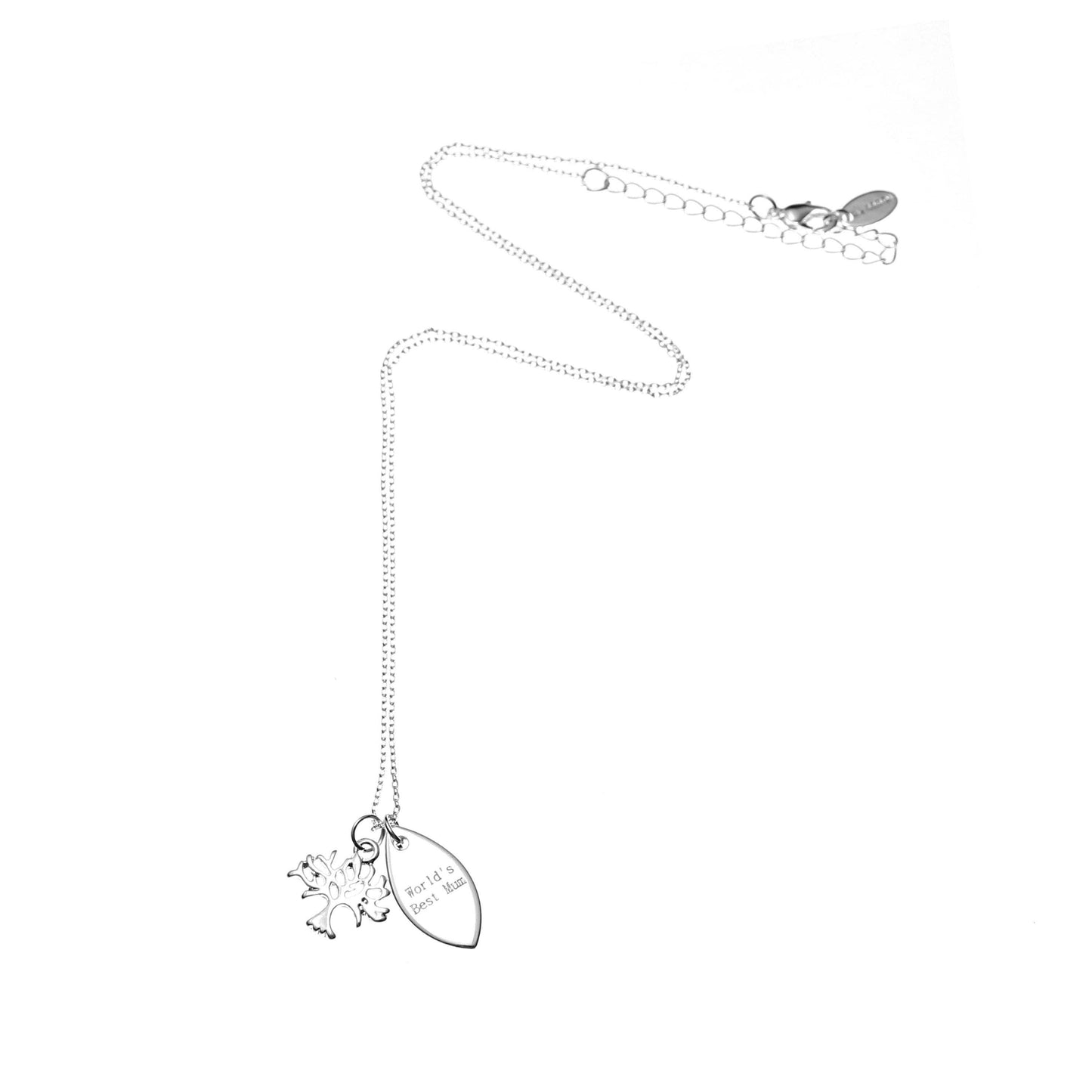 World's Best Mum Necklace Tree of Life Pendant (Gift Boxed)