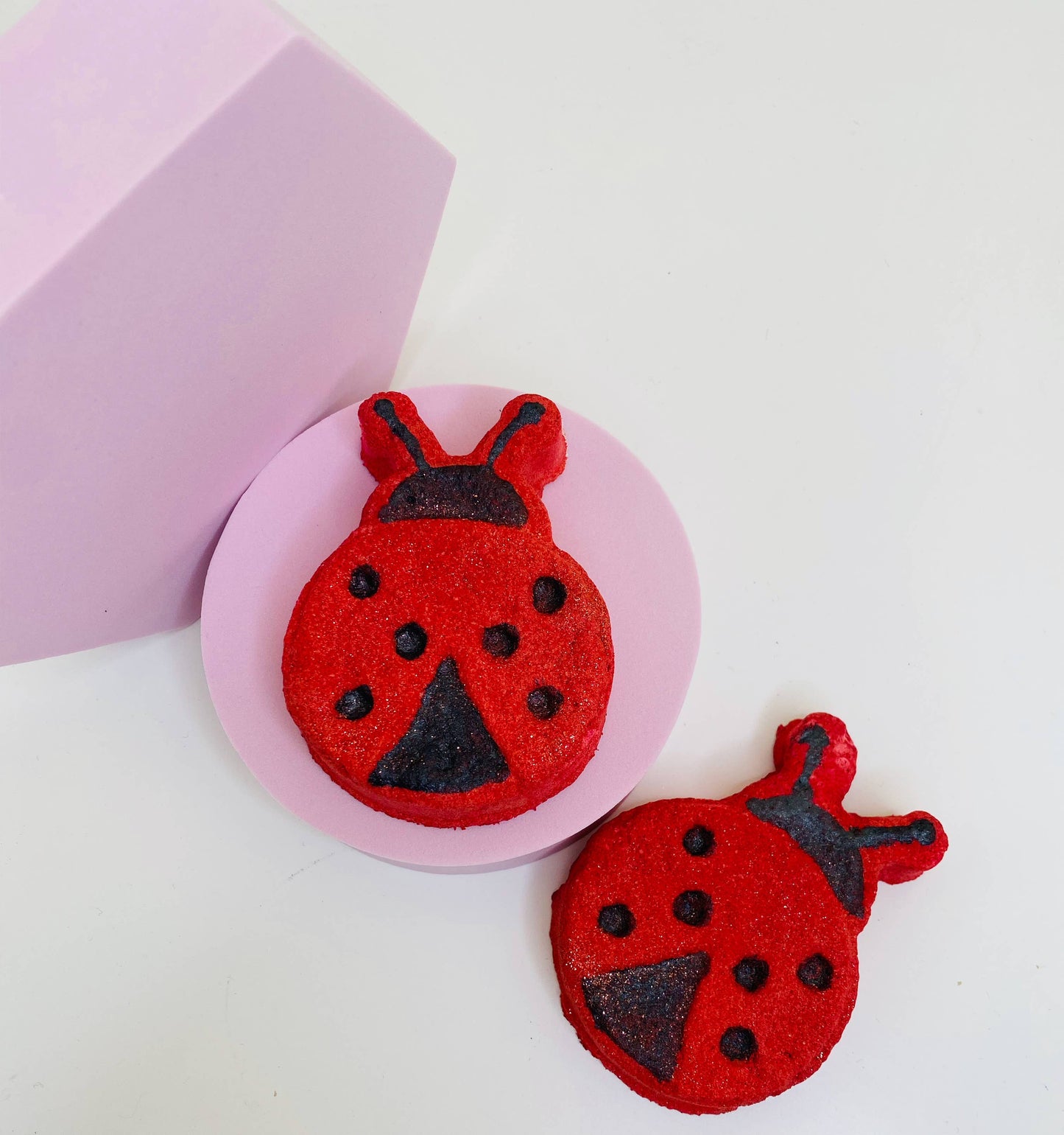 Handmade Love Bug Ladybird Bath Bomb Valentine's Wild Fig