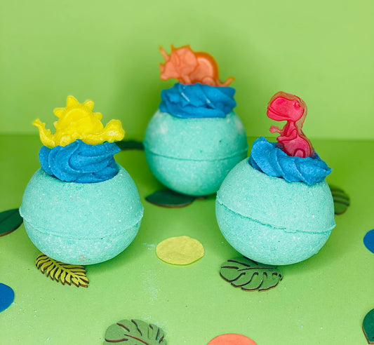 Handmade Dino Dinosaur Cocoa Shea Butter Kids Bath Bomb