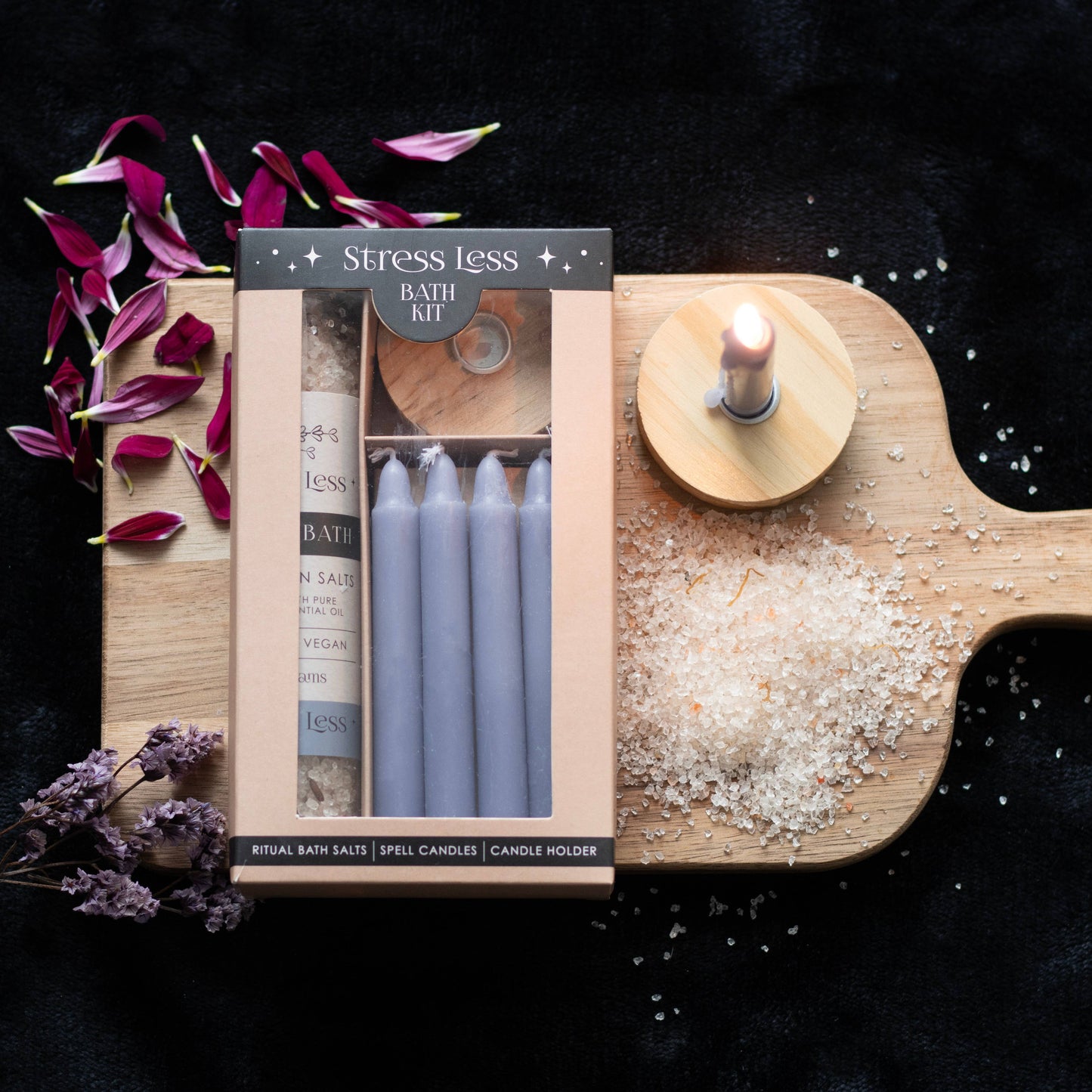 Stress Less Herbal Ritual Bath Salt Kit