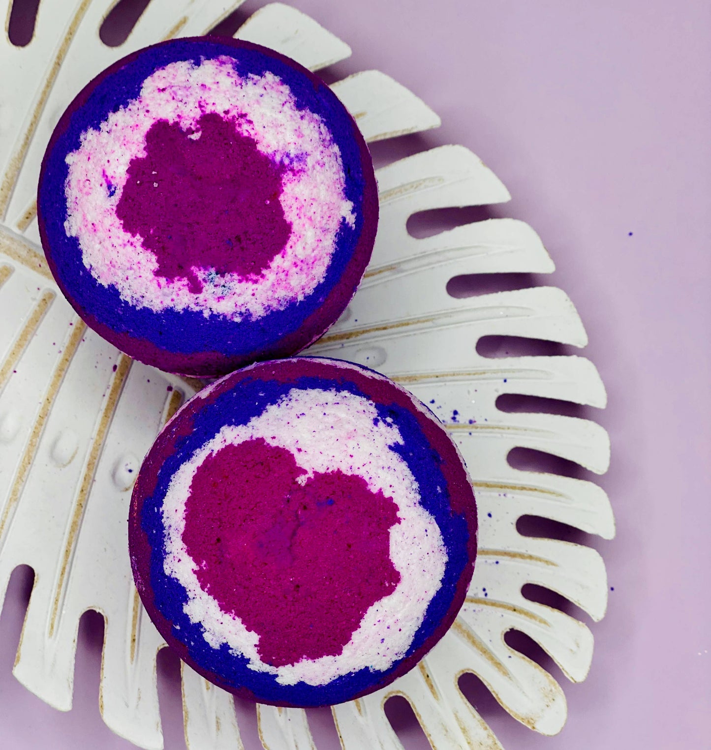 Handmade Strawberry Galaxy Large XL Sphere Pink Bath Bomb