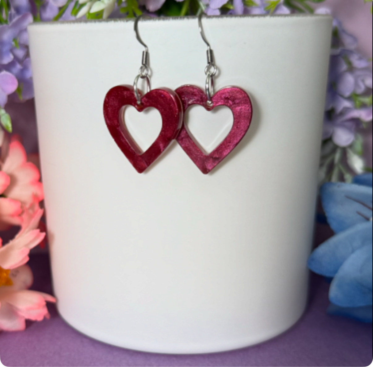 Red Heart Earrings