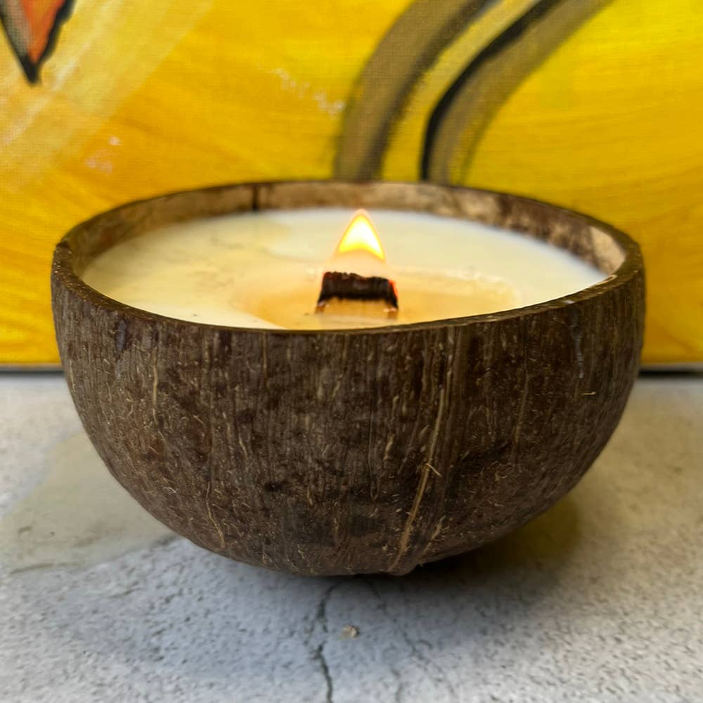 Coconut Shell Candle: Sea Spray