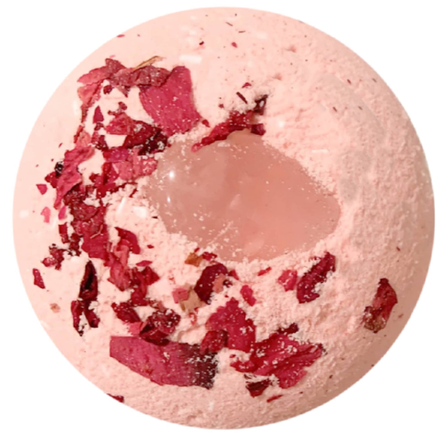 Rose Quartz Natural Crystal Aromatherapy Bath Bomb Gemstone