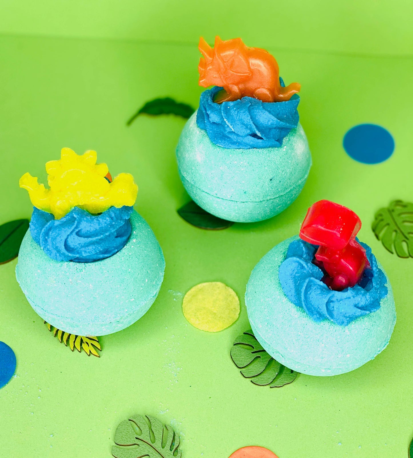 Handmade Dino Dinosaur Cocoa Shea Butter Kids Bath Bomb