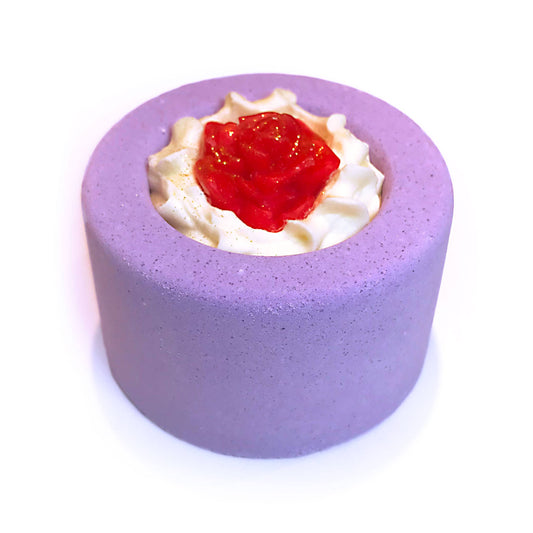 Handmade Rhubarb & Rose Cocoa Shea Butter Bath Bomb