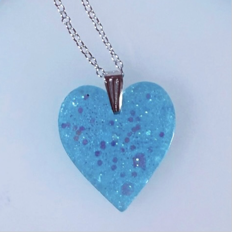 Blue Necklace & Earrings (x2 pairs) set