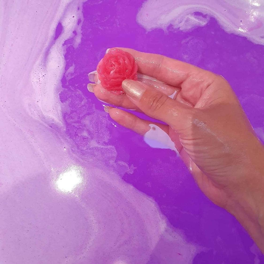 Handmade Rhubarb & Rose Cocoa Shea Butter Bath Bomb
