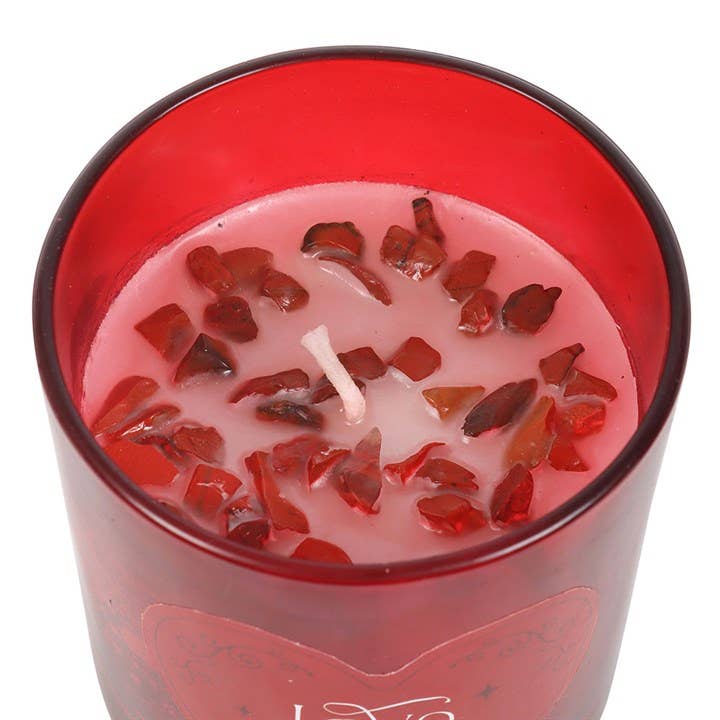 Raspberry Love Potion Crystal Chip Candle