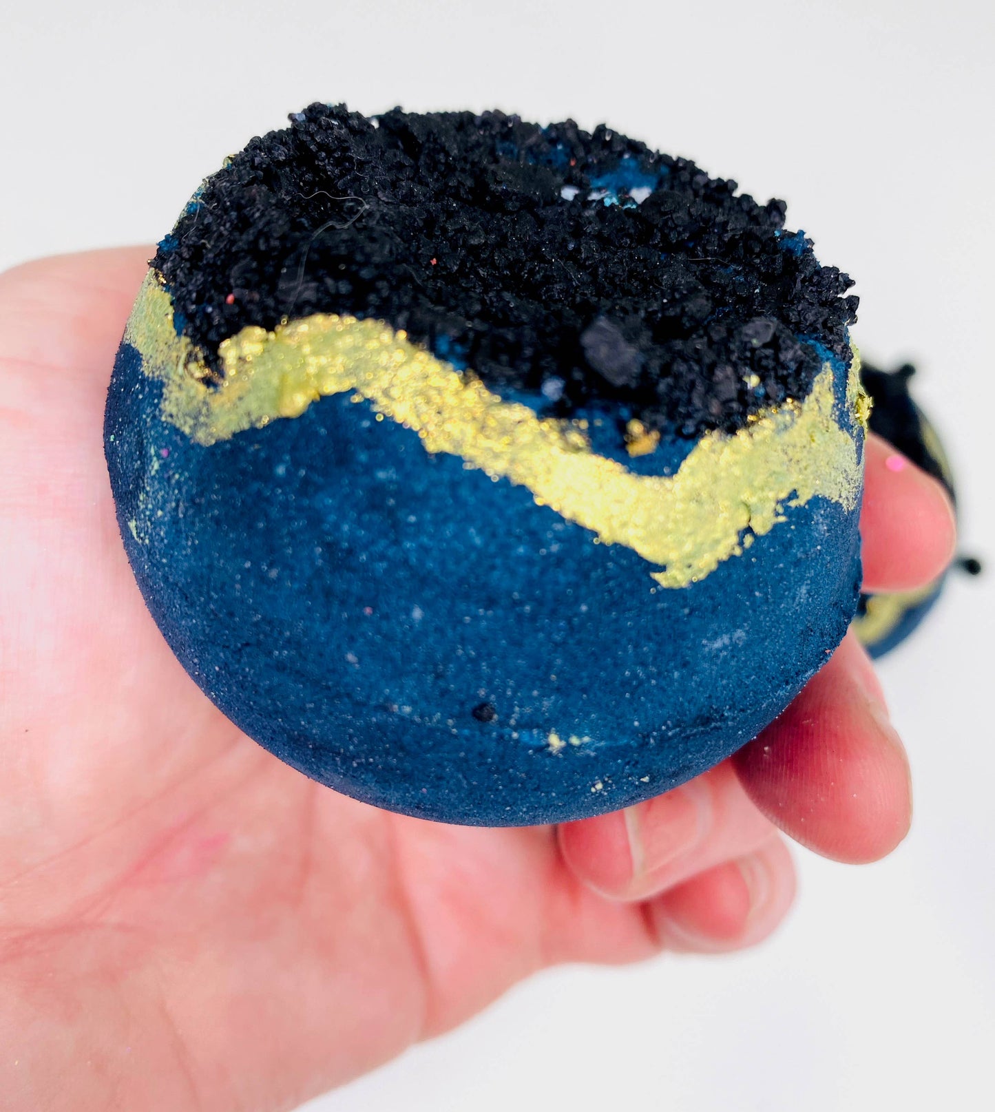 Handmade Geode Inspired Himalayan Salt Bath Bomb for Men