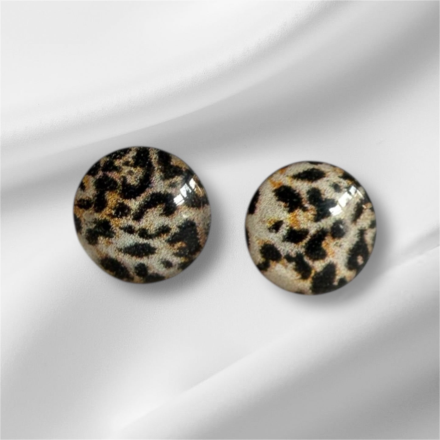 Teeny Leopard Studs