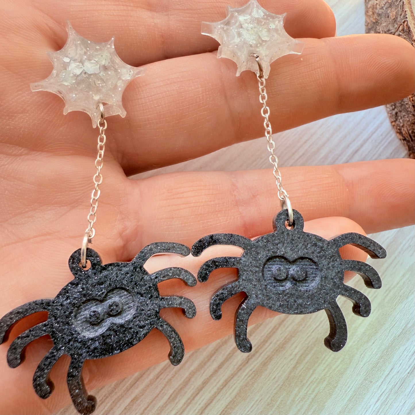 Dangly Spider Earrings