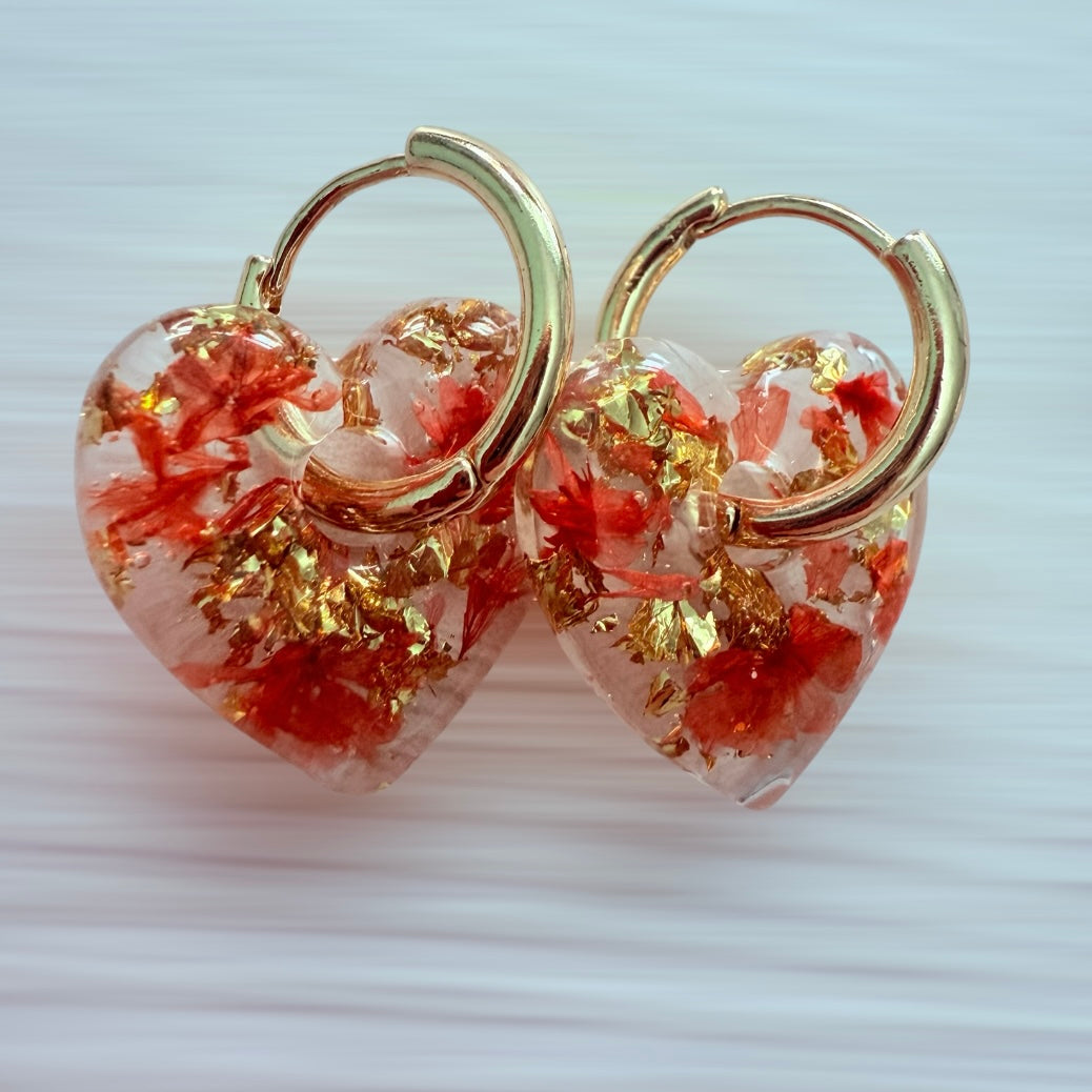 Autumn Hoops (Orange & Gold)