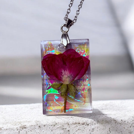 Sterling Silver Rosalite Necklace