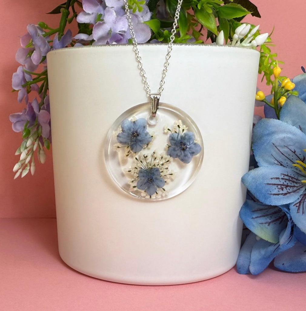 Forget-Me-Not Burst Necklace