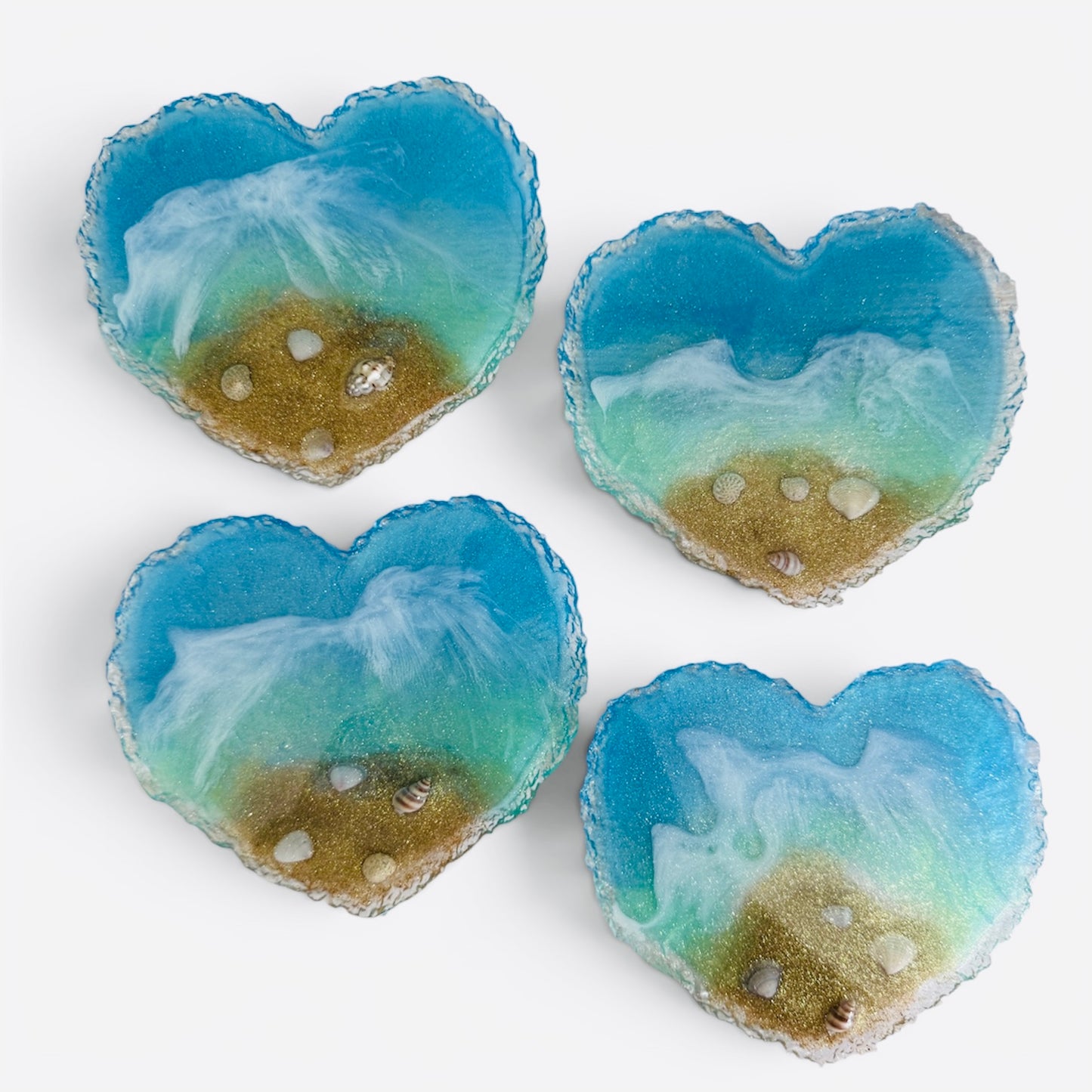 Beach Coaster Set - Heart
