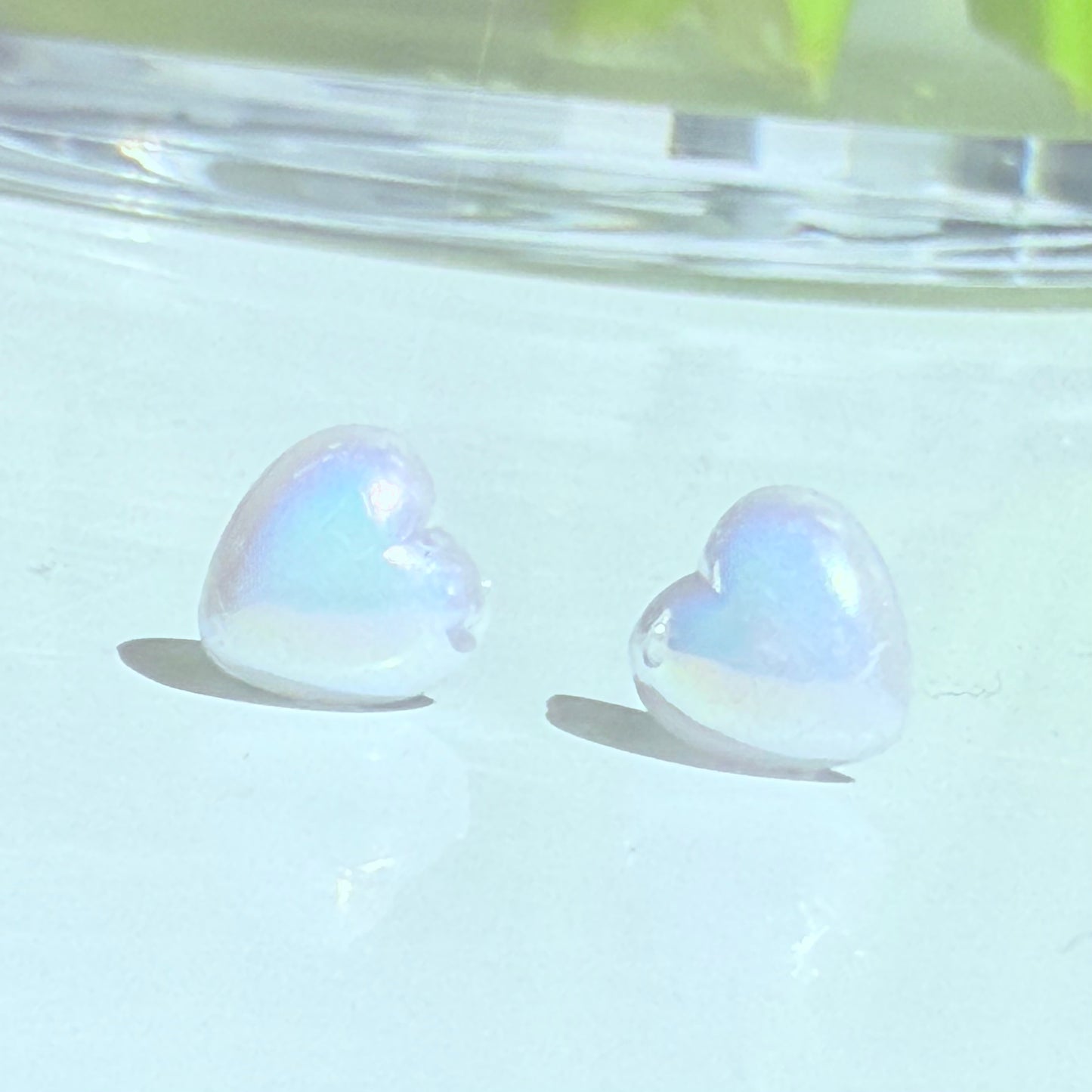 Pearly Heart Studs