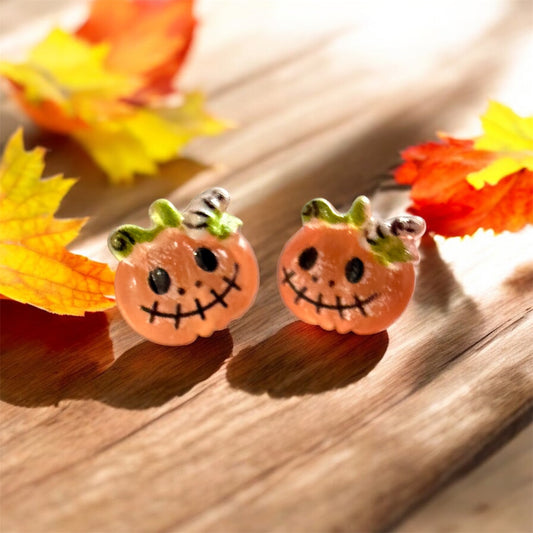 Pumpkin Stud Earrings