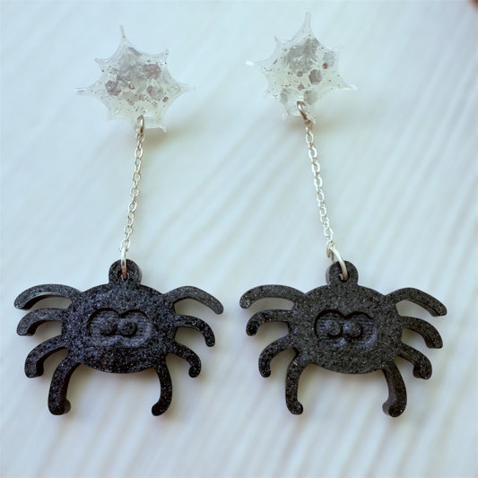 Dangly Spider Earrings