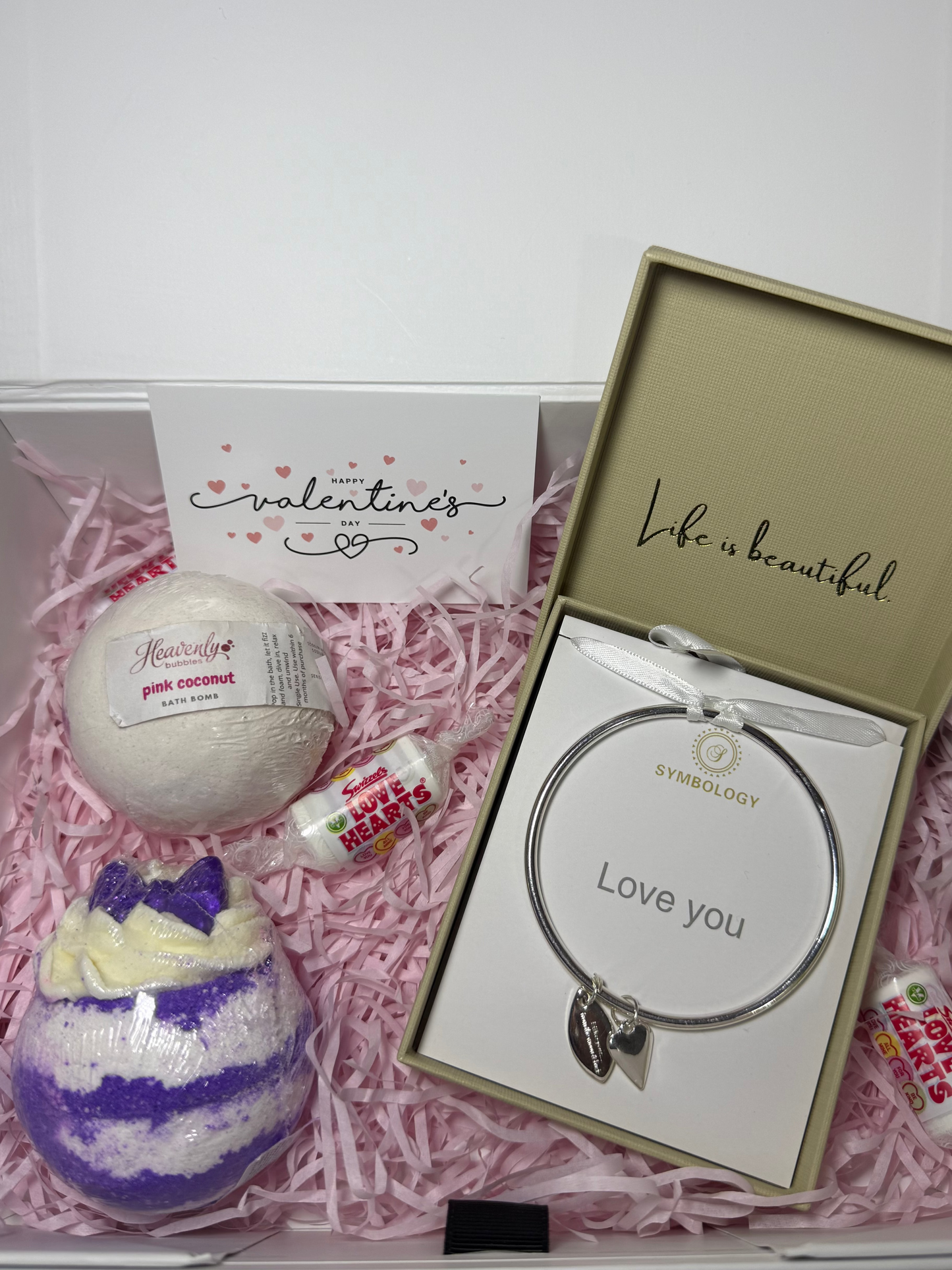 I Love You Bangle & Bath Bombs Hamper