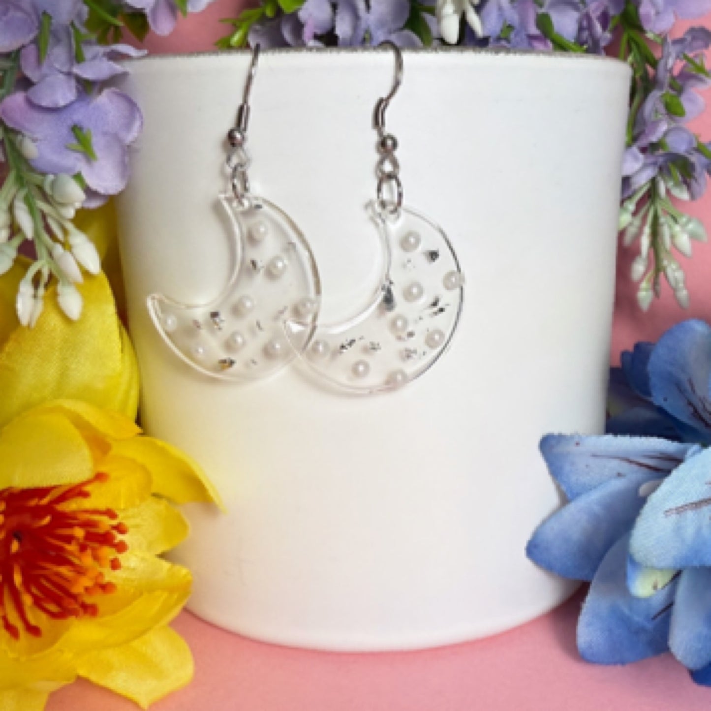 Pearl Moon Earrings