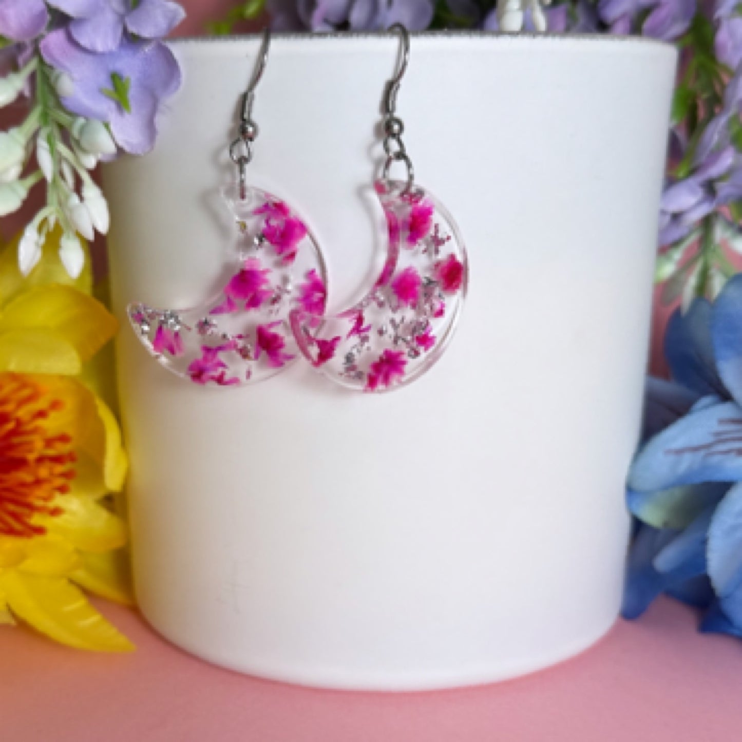 Pink Moon Earrings