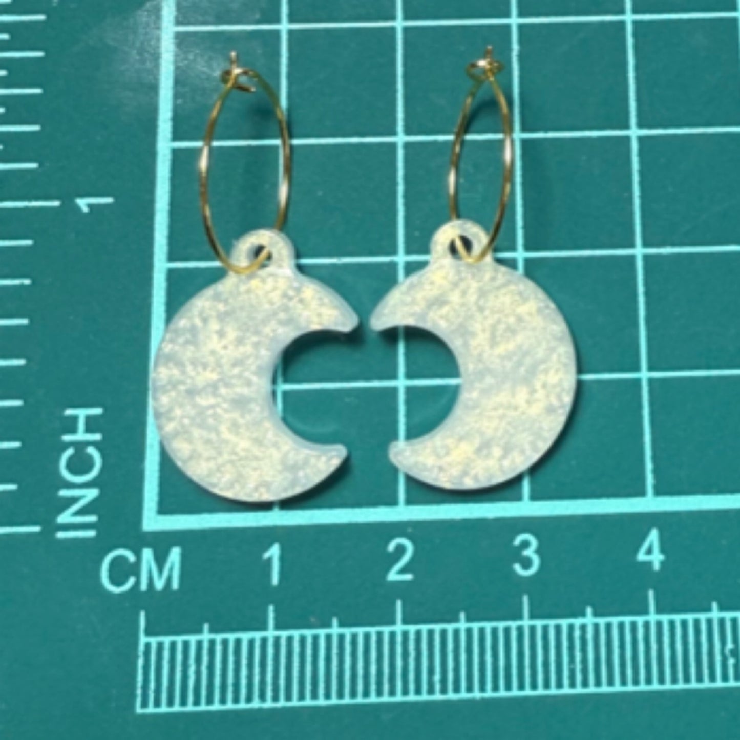 Shimmer Moon Earrings