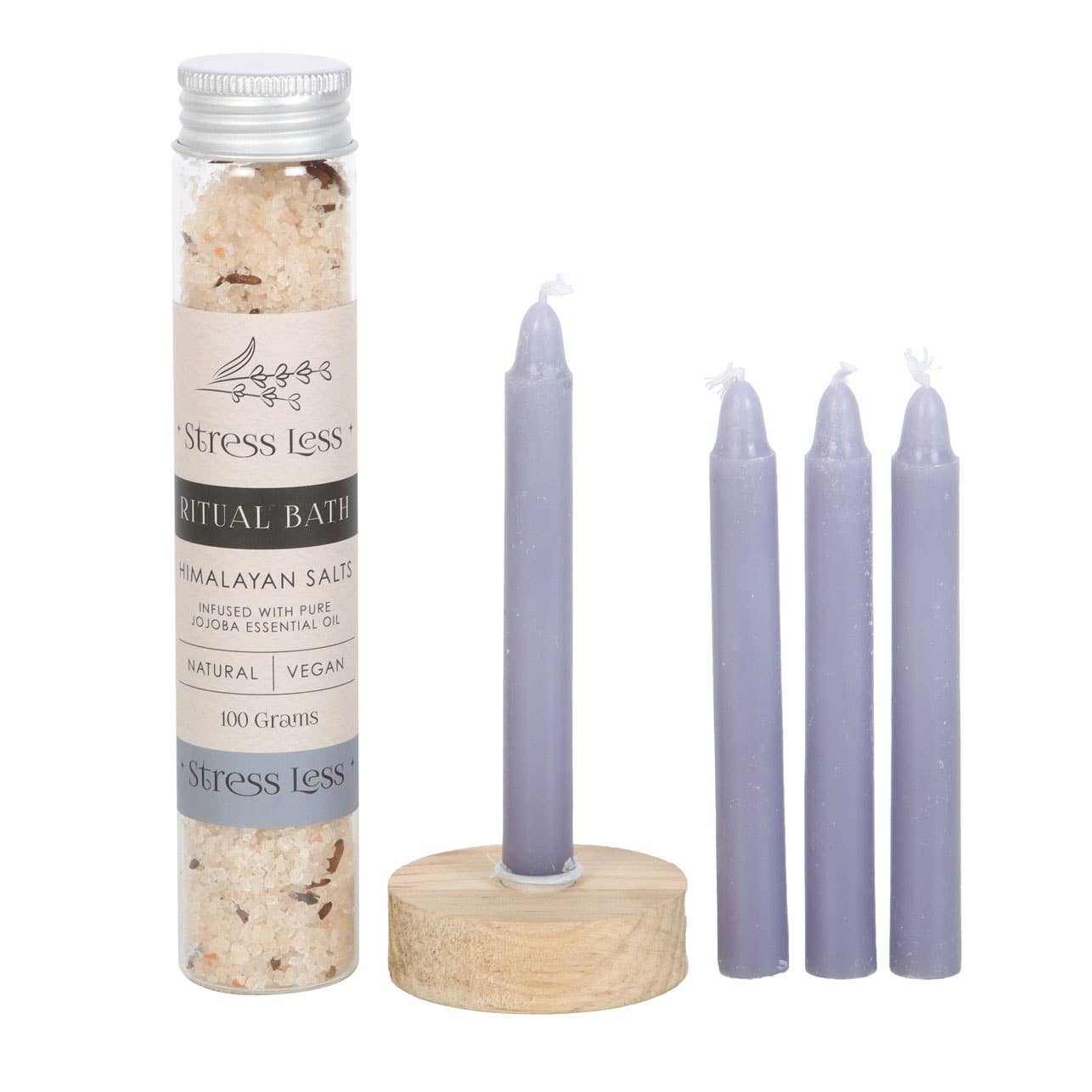 Stress Less Herbal Ritual Bath Salt Kit