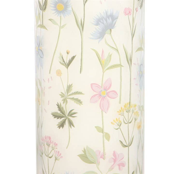 Floral Print Wildflower Tube Candle