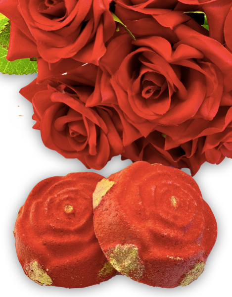 Handmade Roses are Red Valentine's Bath Bomb