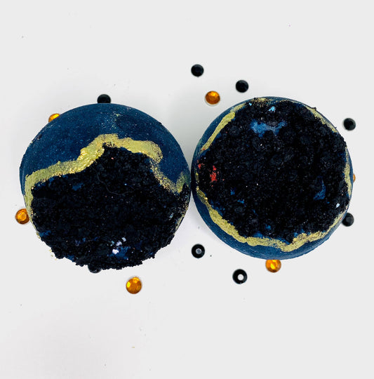 Handmade Geode Inspired Himalayan Salt Bath Bomb for Men
