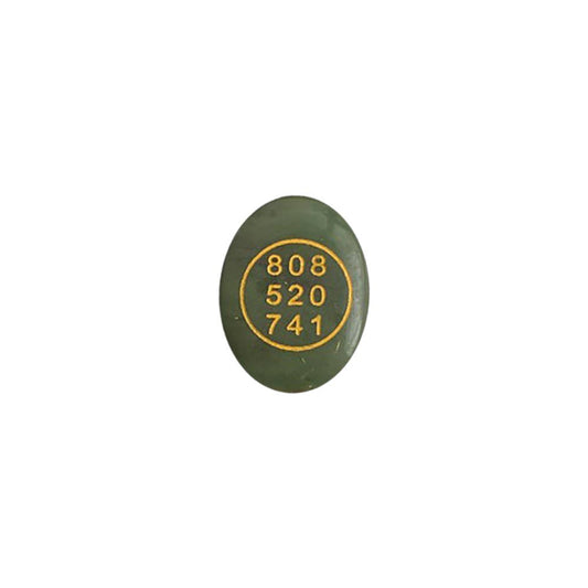 Money Code Stone, 4x3cm, Green Jade