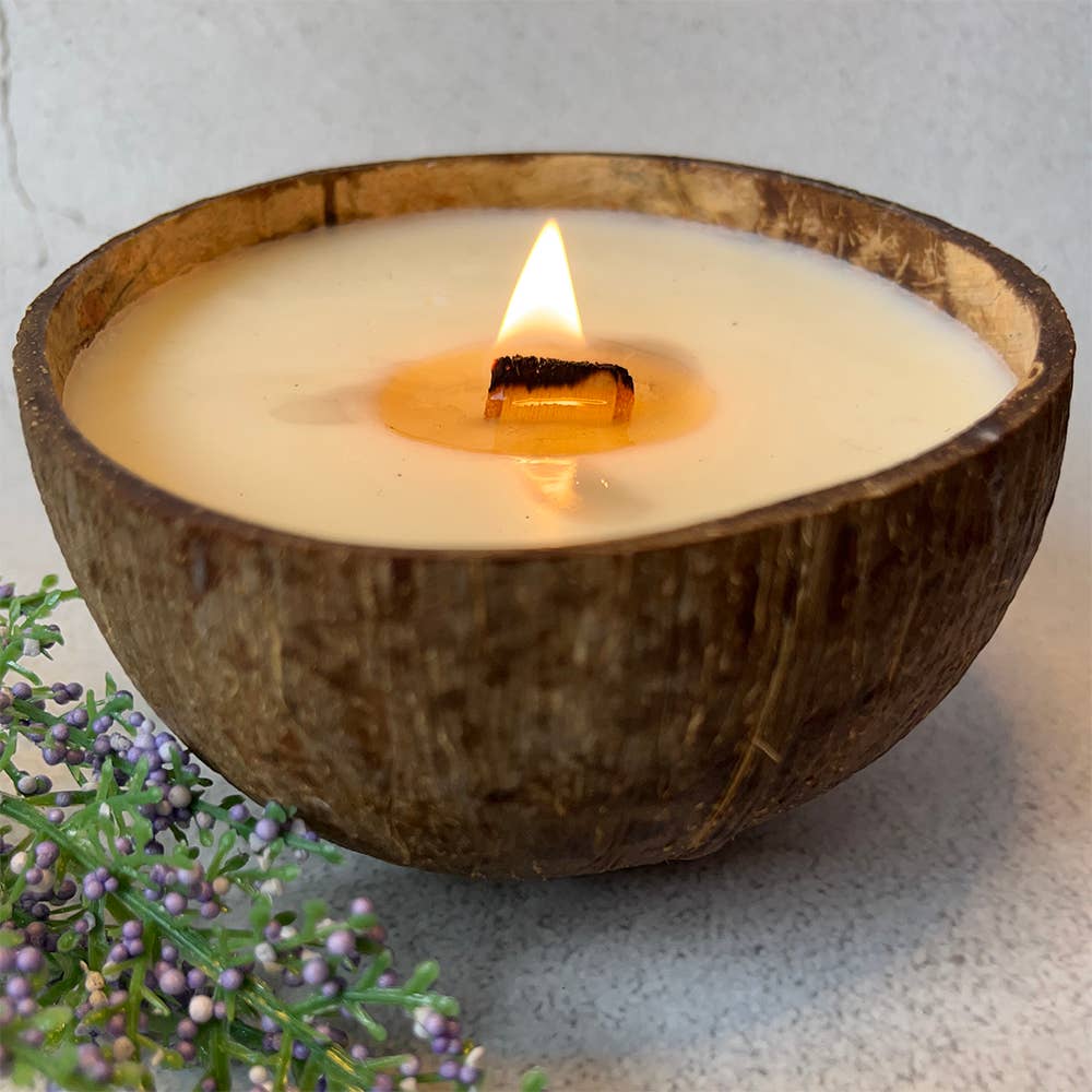 Coconut Shell Candle: Sea Spray