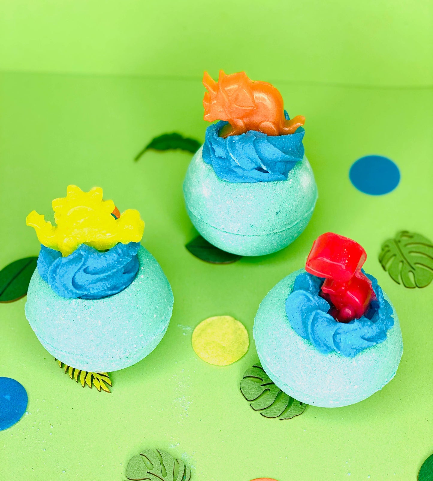 Handmade Dino Dinosaur Cocoa Shea Butter Kids Bath Bomb